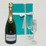 Bollinger Champagne and Tiffany Flutes Gift Set Bollinger Champagne and Tiffany Flutes Gift Set