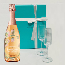 Perrier Jouet Belle Epoque Rose And Tiffany Champagne Flute Gift Set Perrier Jouet Belle Epoque Rose And Tiffany Champagne Flute Gift Set