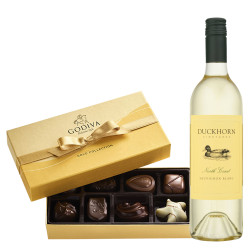 Duckhorn Vineyards Sauvignon Blanc and Godiva Chocolate Box Duckhorn Vineyards Sauvignon Blanc and Godiva Chocolate Box
