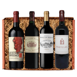 Bordeaux French Red Wine 4-Bottle Premium Gift Collection Bordeaux French Red Wine 4-Bottle Premium Gift Collection