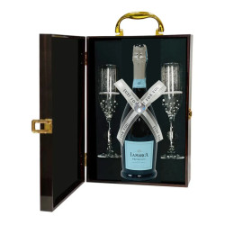 Sparkling Wine Gift Set with Crystal Champagne Flutes Sparkling Wine Gift Set with Crystal Champagne Flutes