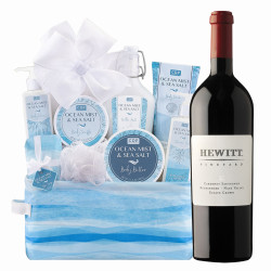 Hewitt Vineyard Cabernet Sauvignon And Serenity Soak Spa Gift Basket Hewitt Vineyard Cabernet Sauvignon And Serenity Soak Spa Gift Basket