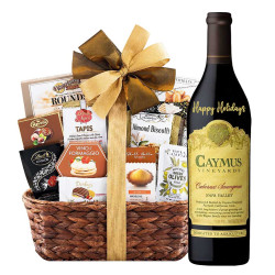 Personalized Caymus Wine and Bon Appetit Gift Basket Personalized Caymus Wine and Bon Appetit Gift Basket