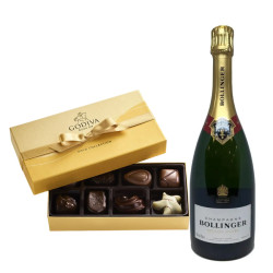 Bollinger Special Cuvée Brut Champagne And Godiva Chocolate Gift Box Bollinger Special Cuvée Brut Champagne And Godiva Chocolate Gift Box