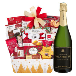 Delamotte Champagne With Godiva Gift Basket Delamotte Champagne With Godiva Gift Basket
