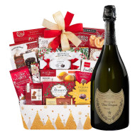Holiday Wishes Gift Basket With Dom Perignon & Godiva Chocolates Holiday Wishes Gift Basket With Dom Perignon & Godiva Chocolates