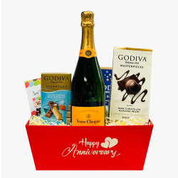 Anniversary Veuve Clicquot Champagne Gift Basket Anniversary Veuve Clicquot Champagne Gift Basket