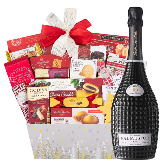 Holiday Gift Basket with Nicolas F Palmes Brut Holiday Gift Basket with Nicolas F Palmes Brut