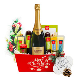 Krug Grande Cuvee Brut And Christmas Champagne Gift Basket Krug Grande Cuvee Brut And Christmas Champagne Gift Basket