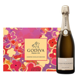 Louis Roederer Collection 245 And Godiva Chocolate 26 PC Gift Box Louis Roederer Collection 245 And Godiva Chocolate 26 PC Gift Box