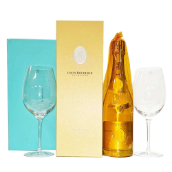 Louis Roederer Cristal Champagne and Tiffany Crystal Glasses Louis Roederer Cristal Champagne and Tiffany Crystal Glasses