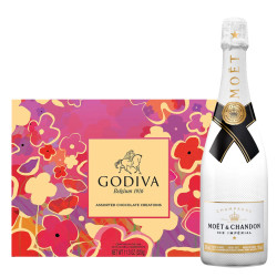 Moet & Chandon Ice Imperial and 26 PC Godiva Chocolate Gift Set Moet & Chandon Ice Imperial and 26 PC Godiva Chocolate Gift Set