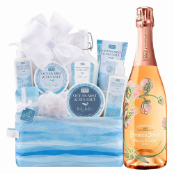 Perrier-Jouet Belle Epoque Rose With Serenity Soak Spa Gift Basket