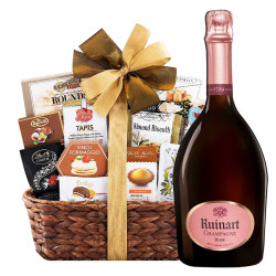 Ruinart Rose Champagne Gift Basket Ruinart Rose Champagne Gift Basket