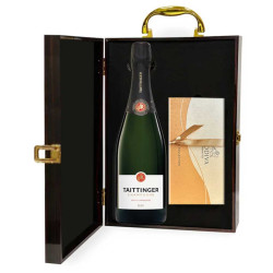 Taittinger Brut Champagne with 8PC Godiva Chocolate Box Taittinger Brut Champagne with 8PC Godiva Chocolate Box