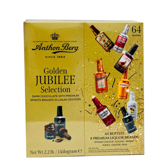 Anthon Berg Liquor Filled Chocolate Bottles 64-Piece Box Anthon Berg Liquor Filled Chocolate Bottles 64-Piece Box