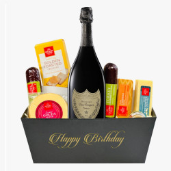 Birthday Gift Basket with Dom Perignon Champagne Birthday Gift Basket with Dom Perignon Champagne