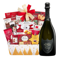 Dom Perignon Plenitude 2 vintage with Holiday Gift Basket Dom Perignon Plenitude 2 vintage with Holiday Gift Basket