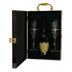 Personalized Flute Gift Set With Dom Perignon Champagne Personalized Flute Gift Set With Dom Perignon Champagne