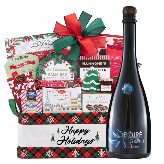 Eric Bordelet Poire Granit And Happy Holiday Gourmet Gift Basket Eric Bordelet Poire Granit And Happy Holiday Gourmet Gift Basket