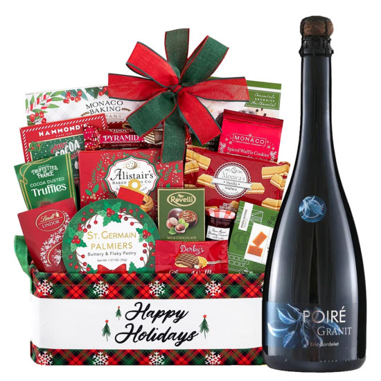 Eric Bordelet Poire Granit And Happy Holiday Gourmet Gift Basket Eric Bordelet Poire Granit And Happy Holiday Gourmet Gift Basket