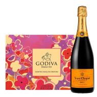 Veuve Clicquot Brut with Godiva 26-pc Gift Box Veuve Clicquot Brut with Godiva 26-pc Gift Box