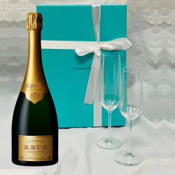 Krug Grande Cuvée And Tiffany & Co. Champagne Flutes Gift Set Krug Grande Cuvée And Tiffany & Co. Champagne Flutes Gift Set