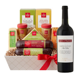 Louis M. Martini Napa Valley Cabernet Sauvignon Wine And Cheese Gift Basket Louis M. Martini Napa Valley Cabernet Sauvignon Wine And Cheese Gift Basket