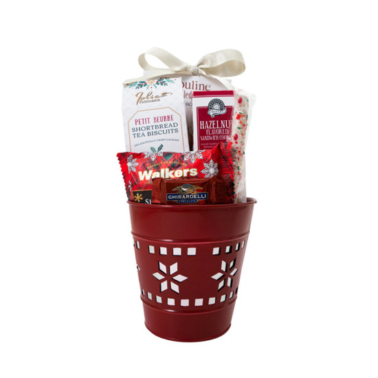 Metal Snowflake Basket Metal Snowflake Basket