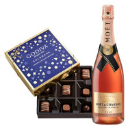 Moet & Chandon Nectar Imperial Rose Champagne with Godiva Chocolates Moet & Chandon Nectar Imperial Rose Champagne with Godiva Chocolates