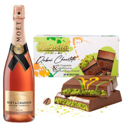 Moet & Chandon Nectar Imperial Rose And Dubai Chocolate Gift Set Moet & Chandon Nectar Imperial Rose And Dubai Chocolate Gift Set