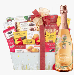 Perrier Jouet Belle Epoque Rose And Godiva Gift Basket Perrier Jouet Belle Epoque Rose And Godiva Gift Basket
