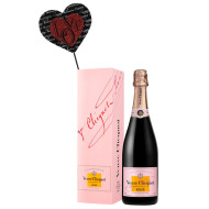 Veuve Clicquot Rose with Wood Pick Heart Veuve Clicquot Rose with Wood Pick Heart