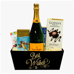 Wedding Gift Basket with Veuve Clicquot Champagne Wedding Gift Basket with Veuve Clicquot Champagne