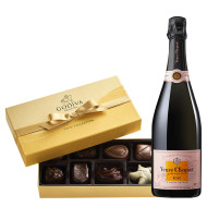 Veuve Clicquot Rose & Godiva Chocolates 8pc Gift Set Veuve Clicquot Rose & Godiva Chocolates 8pc Gift Set