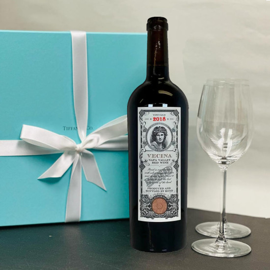 2018 Bond Vecina Napa Valley Bordeaux Blend And Tiffany Red Wine Glasses Set 2018 Bond Vecina Napa Valley Bordeaux Blend And Tiffany Red Wine Glasses Set