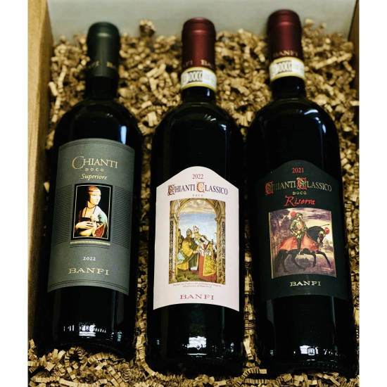 Banfi Chianti Italian Red Wine Trio Gift Set Banfi Chianti Italian Red Wine Trio Gift Set