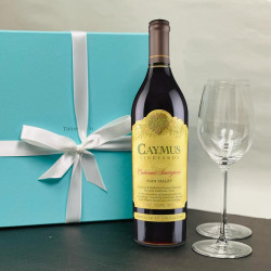 Caymus Cabernet Sauvignon And Tiffany Wine Glasses Set Caymus Cabernet Sauvignon And Tiffany Wine Glasses Set