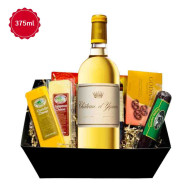 Chateau d'Yquem, Sauternes Dessert Wine (375 ml) And Cheese Gift Basket Chateau d'Yquem, Sauternes Dessert Wine (375 ml) And Cheese Gift Basket