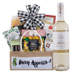 Chateau La Freynelle Bordeaux Blanc And Cheese Gift Basket Chateau La Freynelle Bordeaux Blanc And Cheese Gift Basket