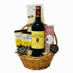 Chateau Pey La Tour Wine Birthday Gift Basket
