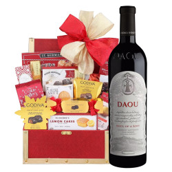 Daou Soul Of A Lion Cabernet Sauvignon Wine & Golden Godiva Gift Basket Daou Soul Of A Lion Cabernet Sauvignon Wine & Golden Godiva Gift Basket