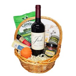 Dog Lovers Gift Basket with Josh Wine