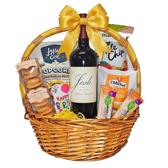 Josh Cellars Cabernet Sauvignon Birthday Wine Gift Basket Josh Cellars Cabernet Sauvignon Birthday Wine Gift Basket