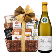 Louis Latour Pouilly Fuisse French White Wine and Gourmet Gift Basket Louis Latour Pouilly Fuisse French White Wine and Gourmet Gift Basket