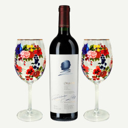 Opus One Red Wine & Glass Set Opus One Red Wine & Glass Set