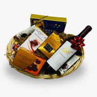 Overture Napa Valley Red Wine and Godiva Gift Basket Overture Napa Valley Red Wine and Godiva Gift Basket