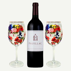 Pauillac De Chateau Latour Wine And Glasses Set Pauillac De Chateau Latour Wine And Glasses Set