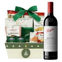 Penfolds Bin 407 Cabernet Sauvignon Wine and Chocolate Gift Basket Penfolds Bin 407 Cabernet Sauvignon Wine and Chocolate Gift Basket