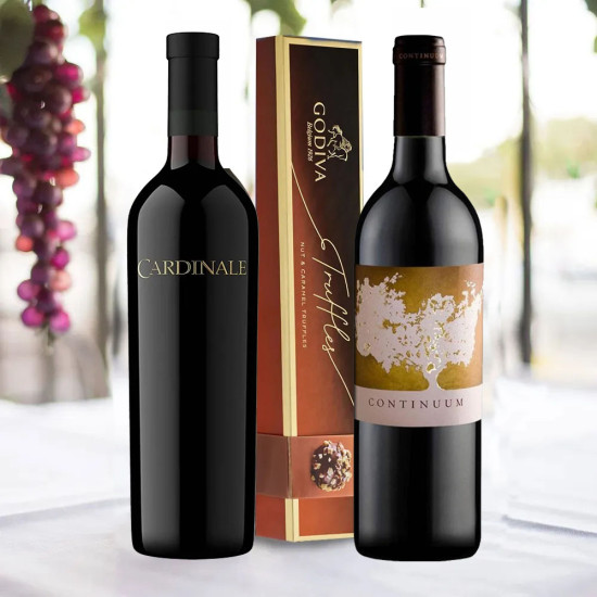 Cardinale & Continuum Napa Red Wines with Godiva Truffles Cardinale & Continuum Napa Red Wines with Godiva Truffles